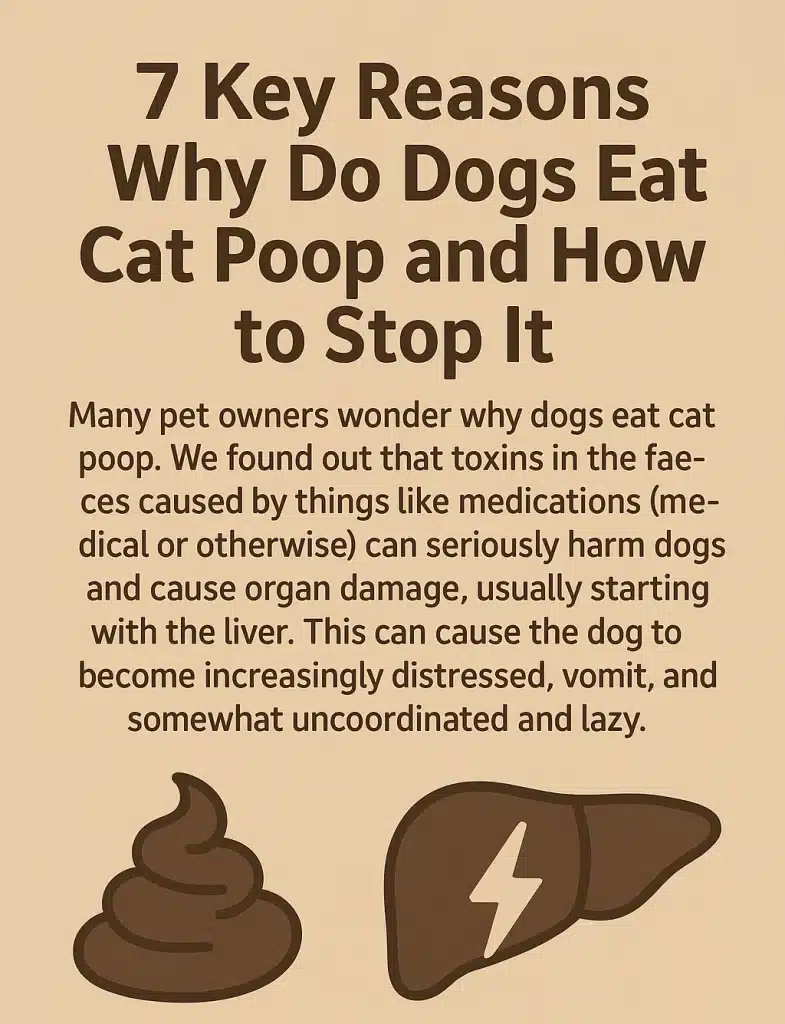 why do dogs eat cat poop