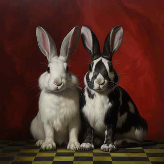 Harlequin Rabbits