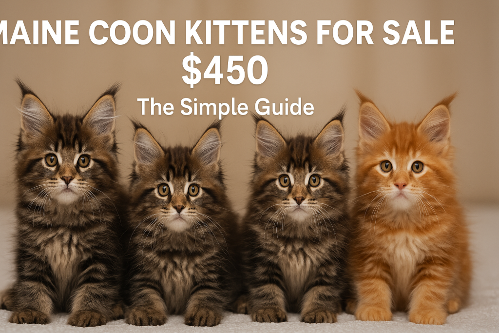 Maine Coon Kittens for Sale $450