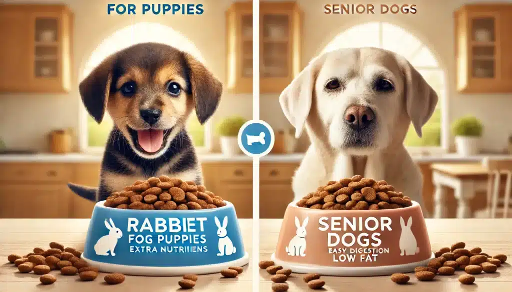 Rabbit Dog Food for Puppies and Seniors